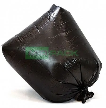 Мешки для мусора 240 литров, 35 мкм, черные, ПВД, в пачках 200 шт - Вид 6